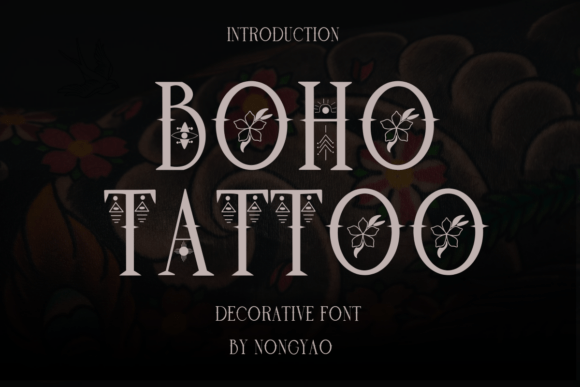 Boho Tattoo: Where Celestial Artistry Meets Serif Elegance