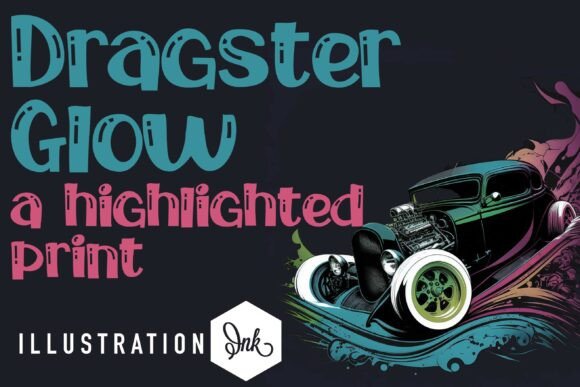 Dragster Glow: A Typeface Built for Speed and Impact