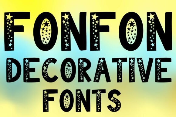 Fonfon: A Starry Typeface for Whimsical Branding
