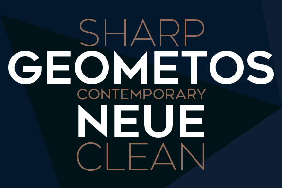 Geometos Neue: A Sharp, Geometric Sans Serif for Bold Branding