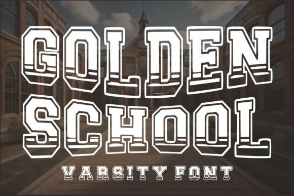 Golden School: A Varsity Typeface for Authentic Branding