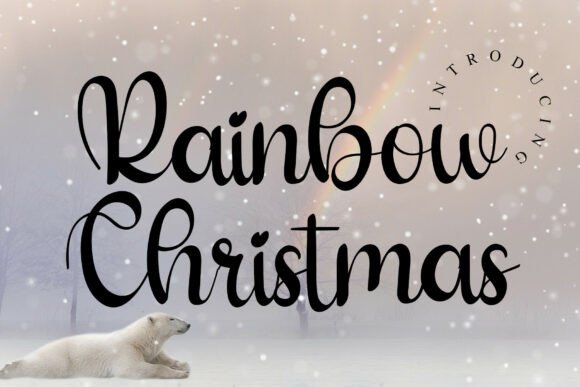 Infusing Festive Cheer with the Rainbow Christmas Script