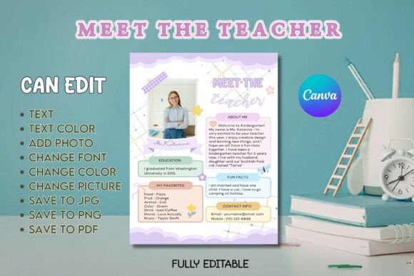 Meet the Teacher: A Pastel Canva Template for Warm Welcomes