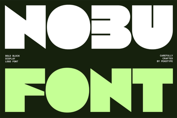 Nobu: A Bold Typeface for Modern Branding