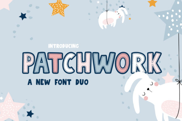 Patchwork Duo: A Creative Font Pairing for Standout Designs