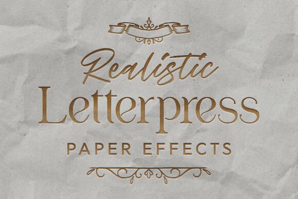 Realistic Letterpress Effect Mockup: The Tactile Touch in Digital Design
