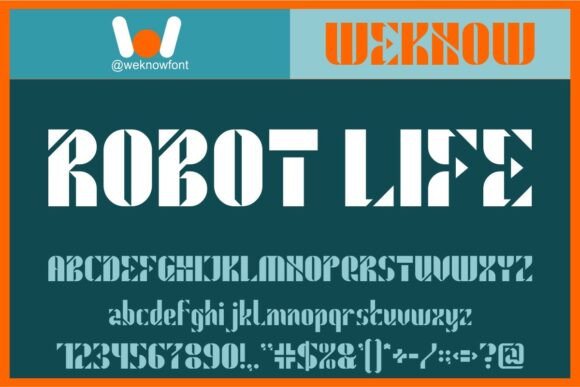 Robot Life: A Font Where Jazz Age Glamour Meets Sci-Fi Edge