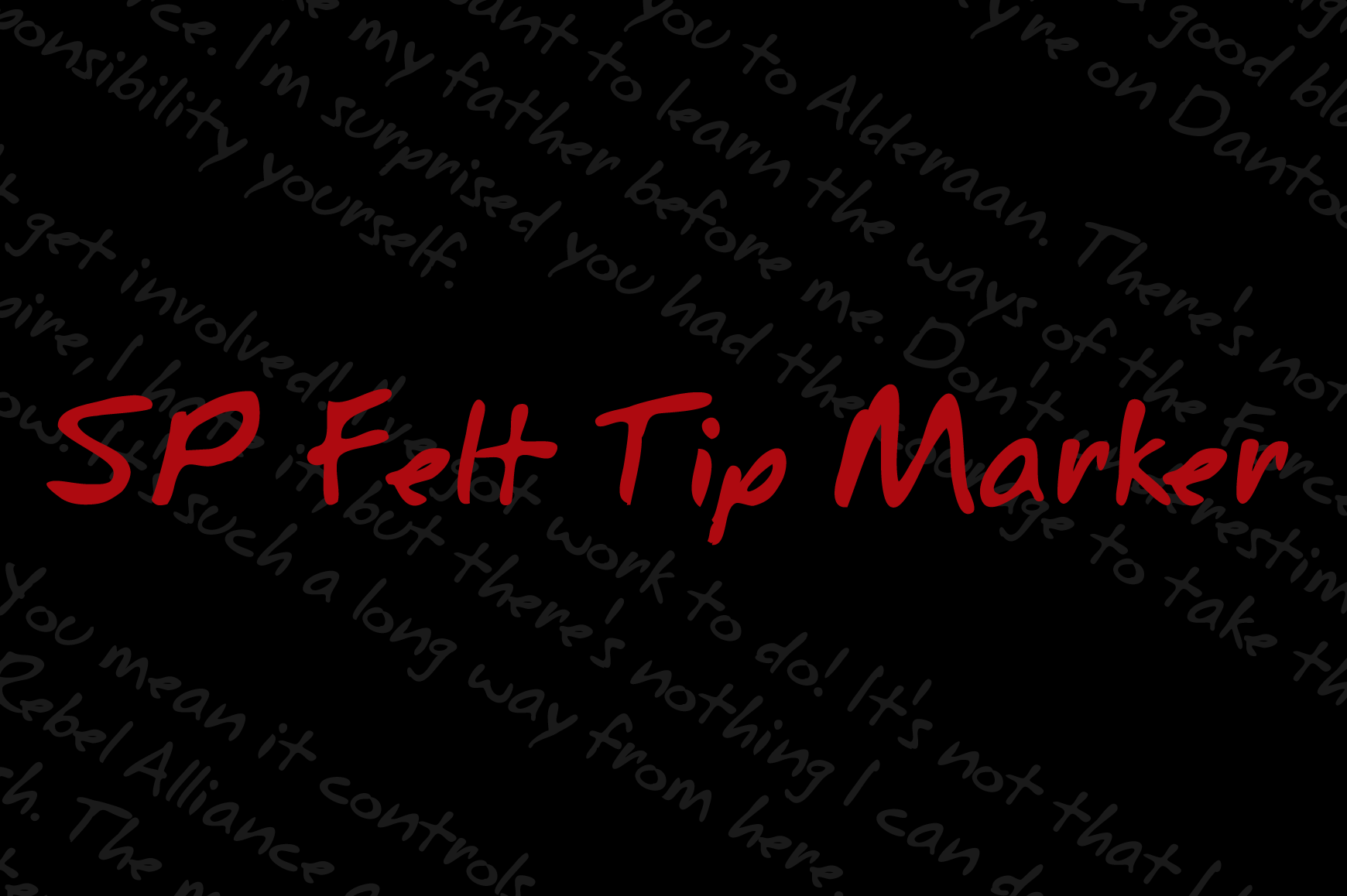 SP Felt Tip Marker: Your Go-To for Authentic Handmade Appeal