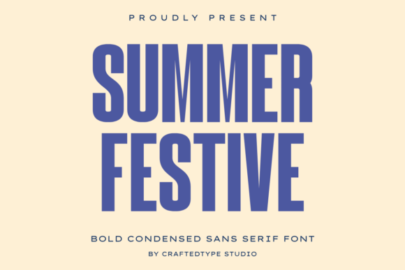 Summer Festive: The Bold Condensed Sans Serif for Impactful Design