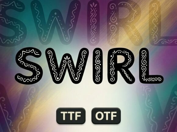Swirl: A Playful Typeface for Whimsical Branding