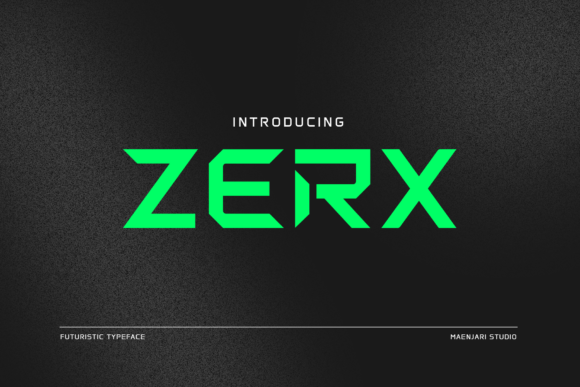 Zerx: A Modern Typeface for Bold Visual Storytelling
